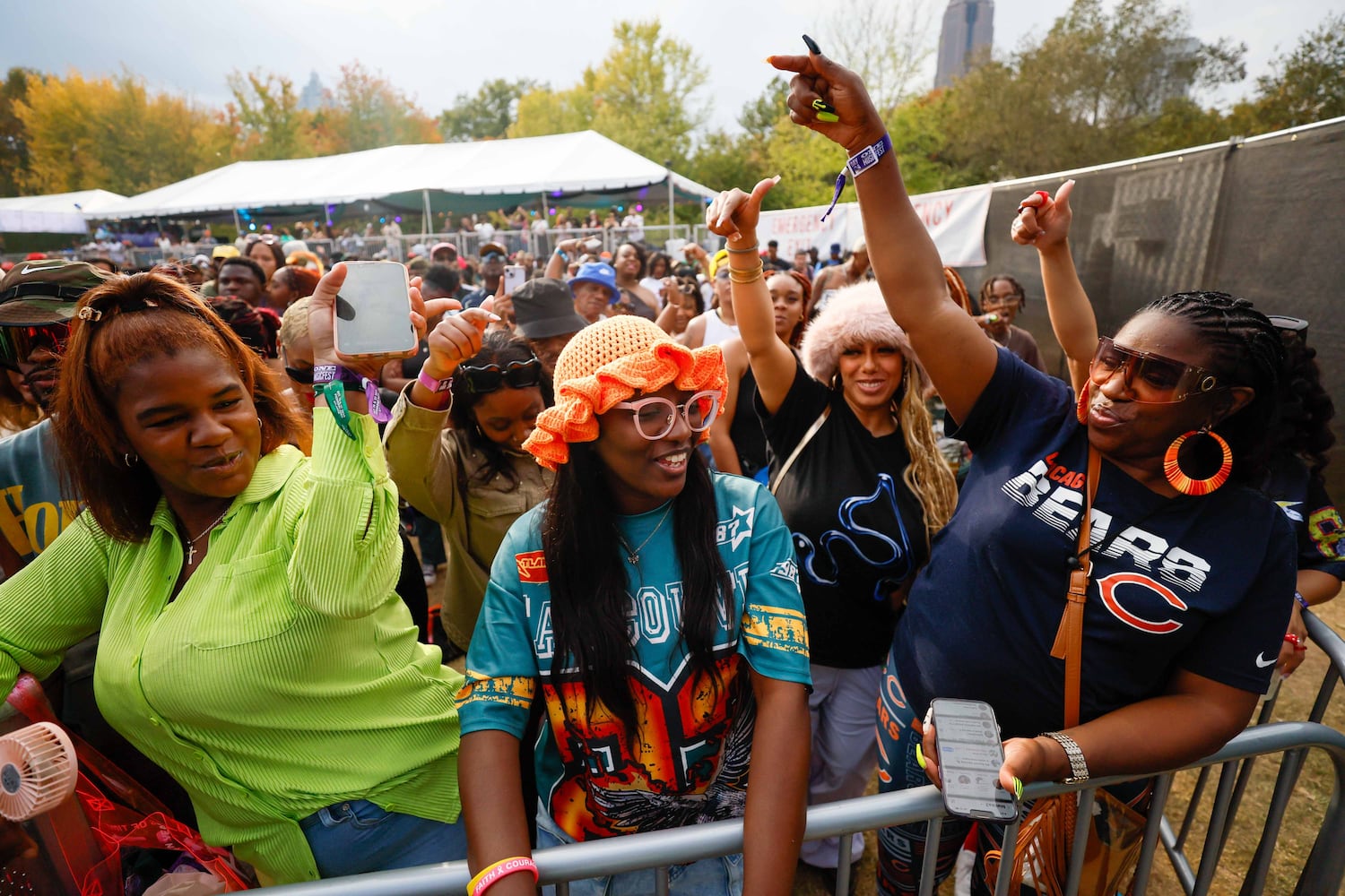 Crowd scene at the 2024 One Musicfest in Central Park