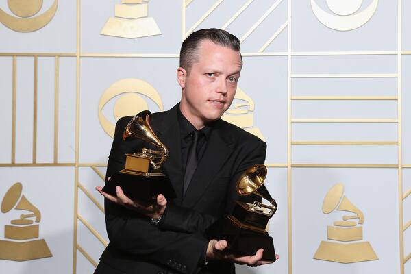 Jason Isbell and his two new babies. Photo: Getty Images.