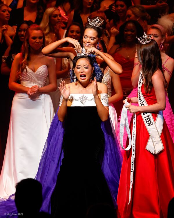 Miss Gwinnett County’s Outstanding Teen Rebecca Zhang clinched the title of Miss Georgia’s Outstanding Teen 2022 on Saturday, June 18, 2022.