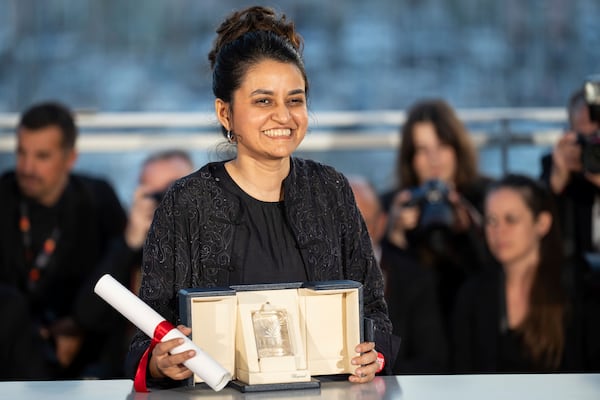 FILE - Filmmaker Payal Kapadia, winner of the grand prize for "All We Imagine as Light," poses after the awards ceremony at the 77th international film festival, Cannes, southern France, Saturday, May 25, 2024. (Photo by Scott A Garfitt/Invision/AP, File)