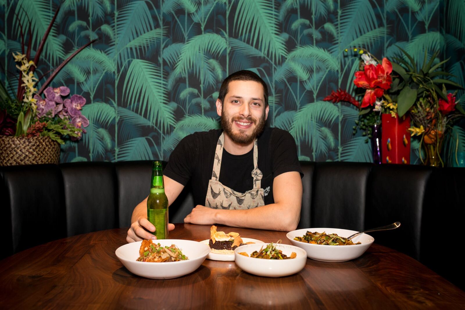 Chef Jarrett Stieber of Eat Me Speak Me and SOS Tiki Bar. Photo: Mia Yakel.