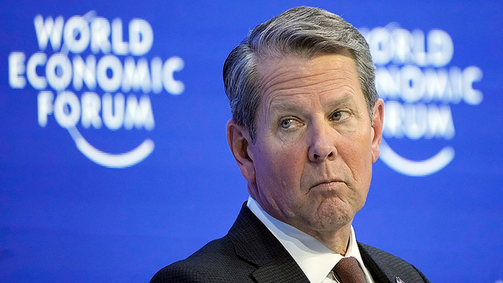 Gov. Brian Kemp, who attended the World Economic Forum in Davos, Switzerland, earlier this year, returned to Europe this past week to lead a trade mission to Italy. (Markus Schreiber/Associated Press)