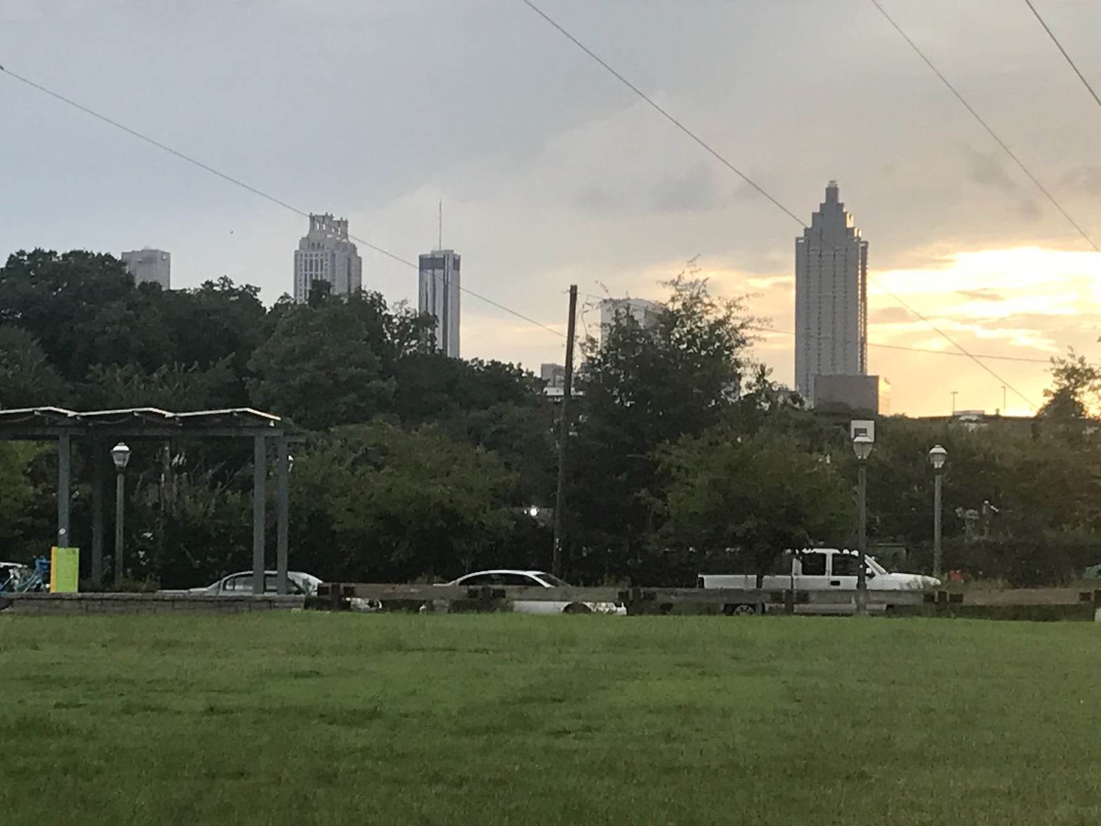 The greenspace at Historic Fourth Ward Skatepark, just feet from Two Urban Licks, is a fine spot for a takeout picnic. Ligaya Figueras / ligaya.figueras@ajc.com