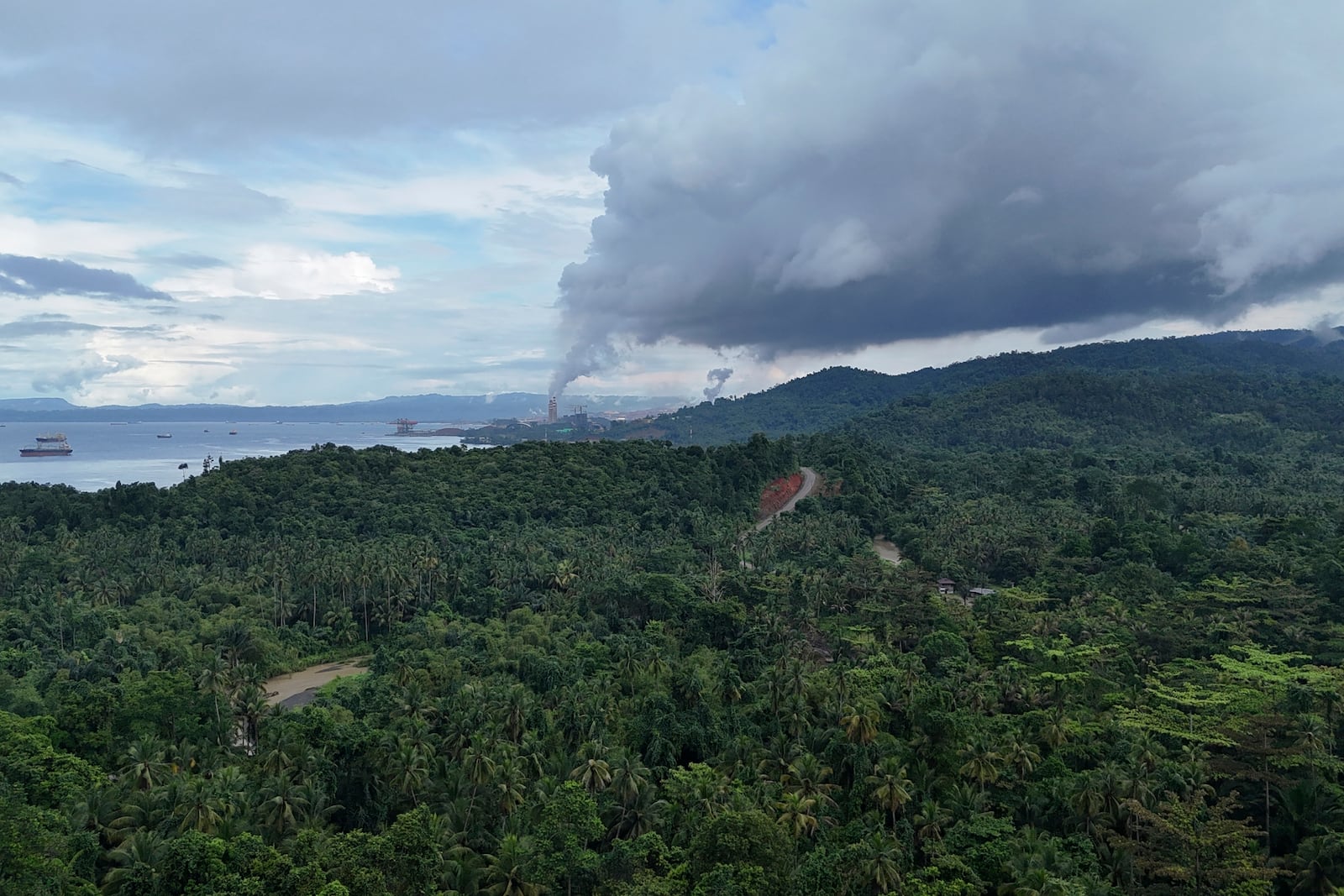 FILE - The Indonesia Weda Bay Industrial Park operates in Central Halmahera, North Maluku, Indonesia, on June 7, 2024. (AP Photo/Achmad Ibrahim, File)