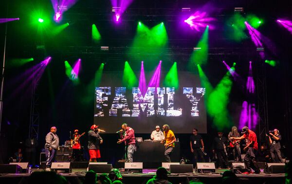 Goodie Mob joined Big Boi for the "Big Night Out" concert event in Centennial Olympic Park in October 2021.