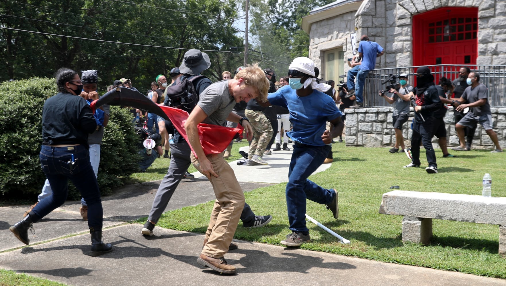 Stone mountain protest