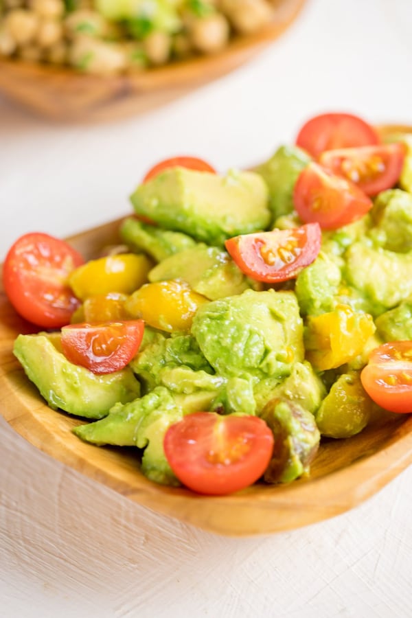 Don’t walk past the cold station at KarmaFarm without requesting a bowl of Truffle Avocado Salad, a combination of ripe avocado chunks and red cherry tomato halves dressed with extra-virgin olive oil, lemon juice, sea salt and a drizzle of truffle oil. CONTRIBUTED BY KARMAFARM