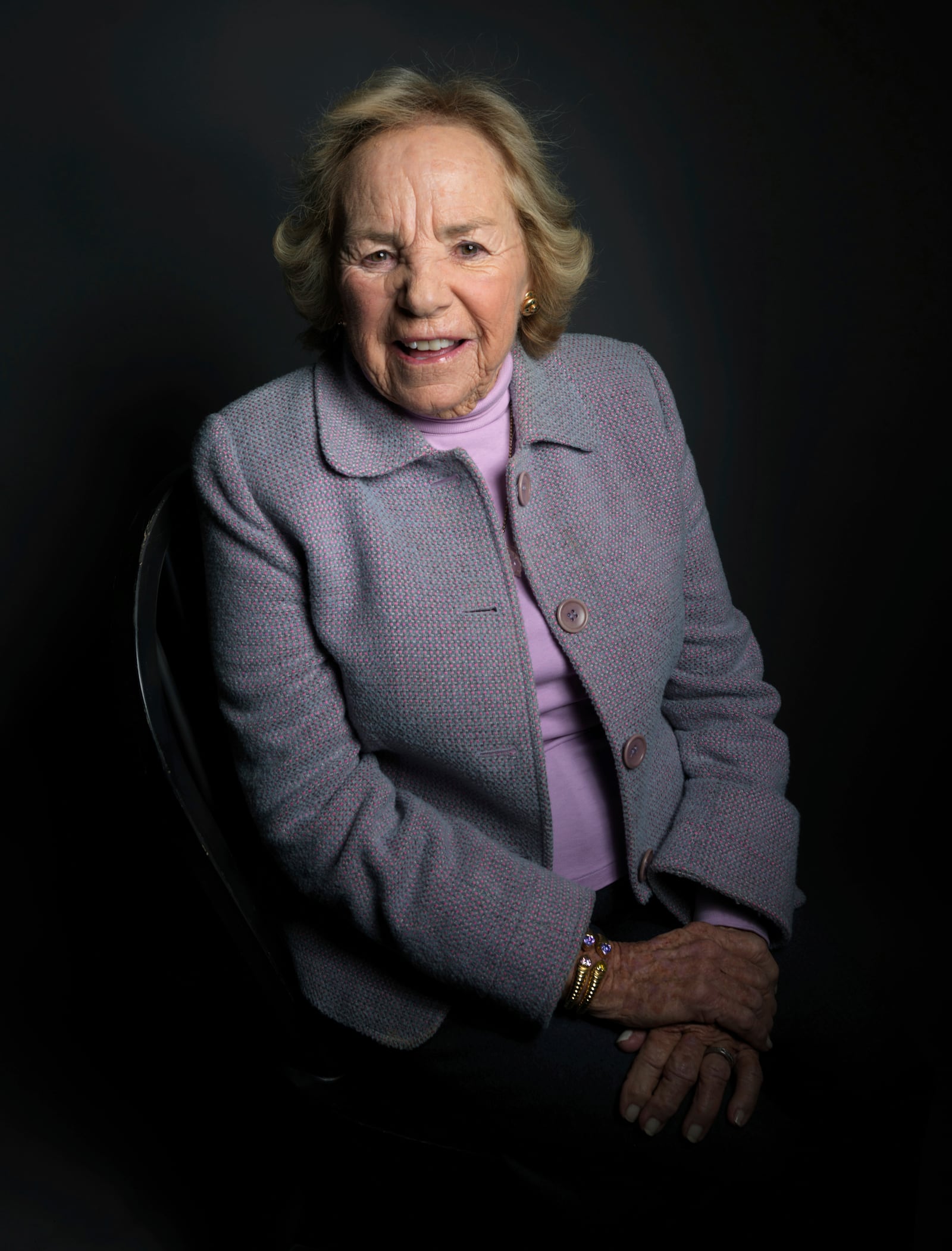 FILE - Ethel Kennedy, from the film "Ethel," poses for a portrait during the 2012 Sundance Film Festival on Sunday, Jan. 22, 2012, in Park City, Utah. (AP Photo/Victoria Will, File)