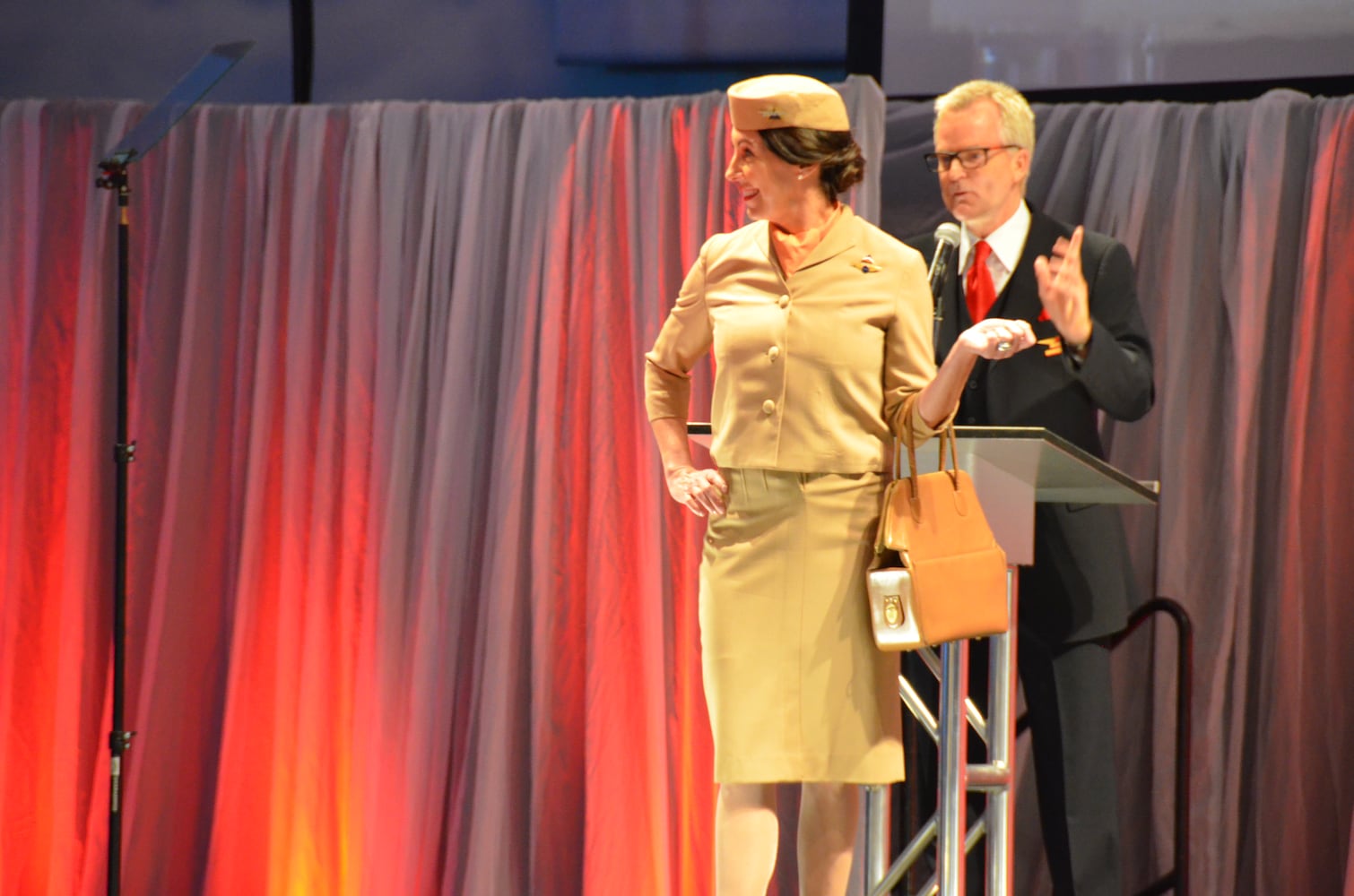 Delta flight attendants strike a fashion pose