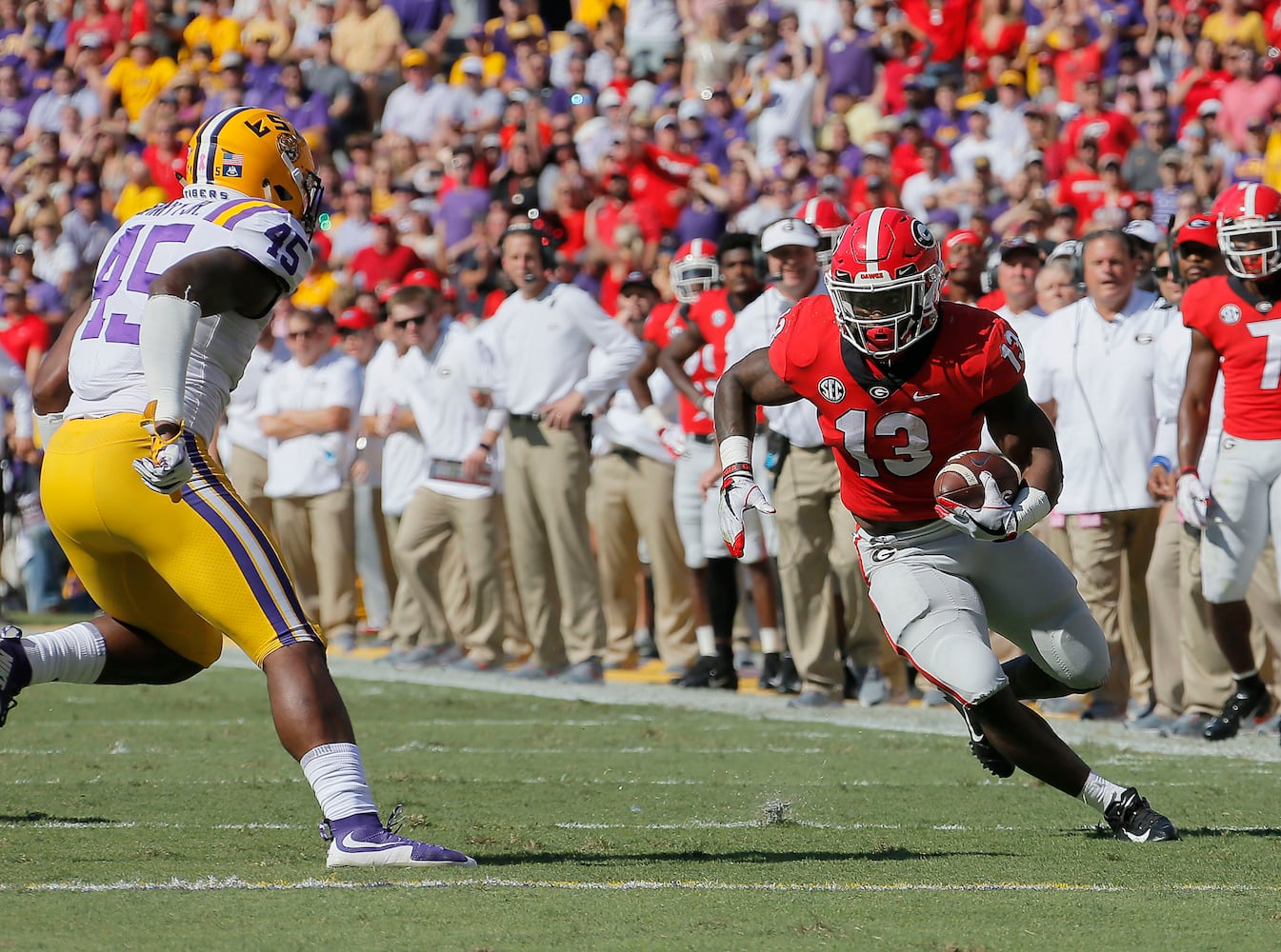 Photos: Bulldogs get big SEC test from LSU