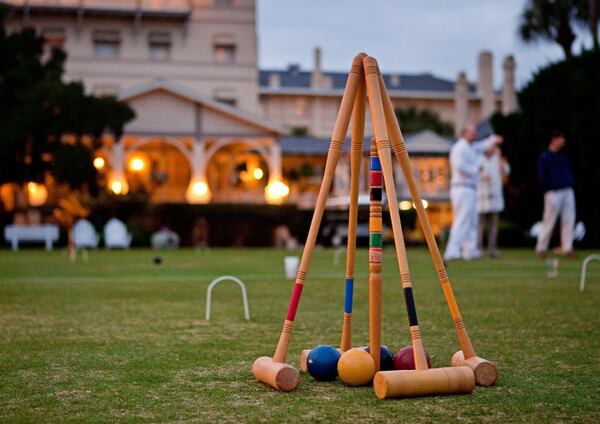 Croquet on the lawn is a favorite amenity with guests at the Jekyll Island Club in Georgia.
Courtesy of the Jekyll Island Club.