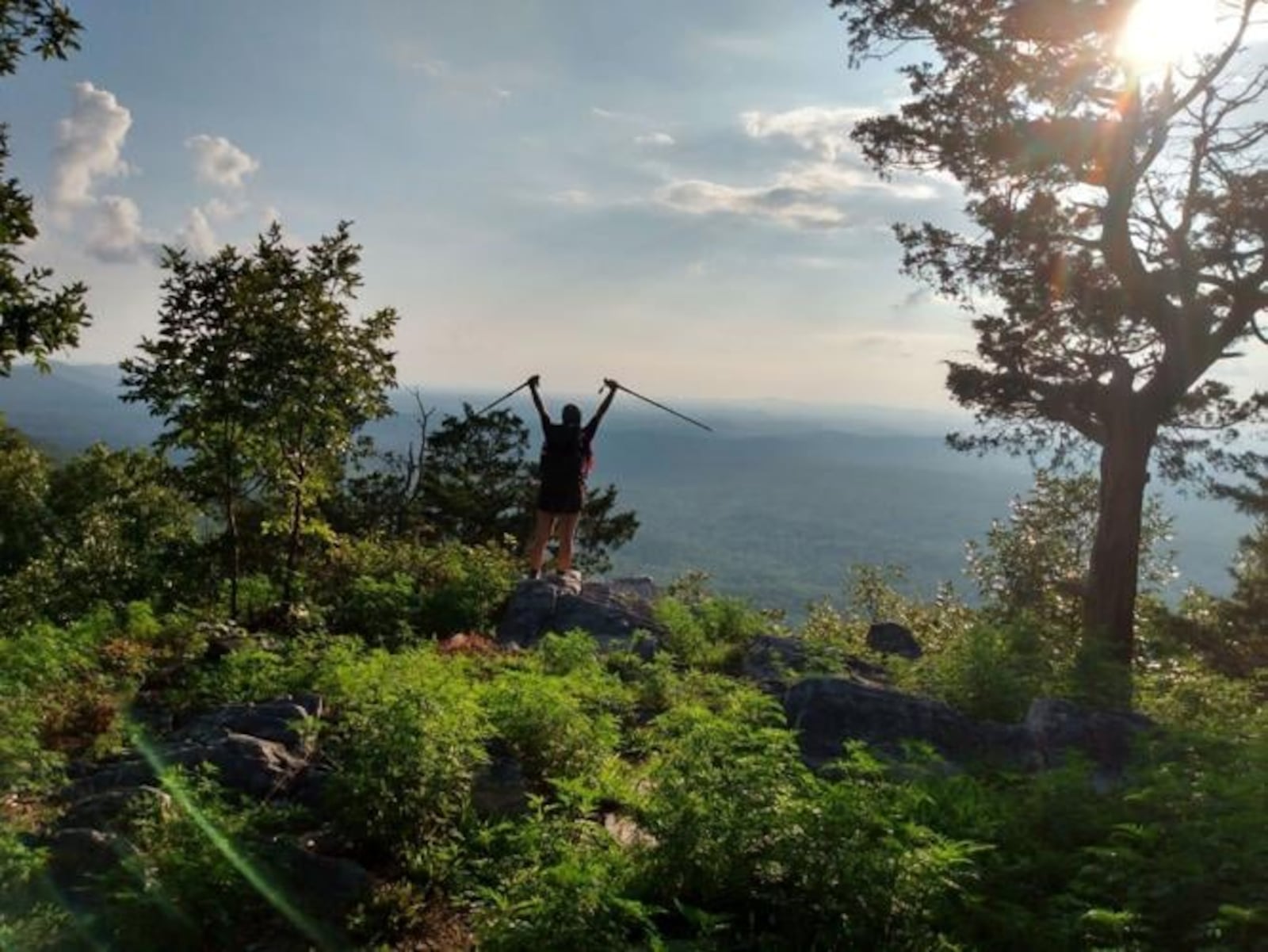 The Pinhoti Trail stretches more than 300 miles through Georgia and Alabama. Emily began her solo hike at the trail’s northern terminus in late June. Leah met up with her to complete the last 100 miles together, ending on Aug. 9 at the trail’s southern terminus in Alabama. (Photo provided)