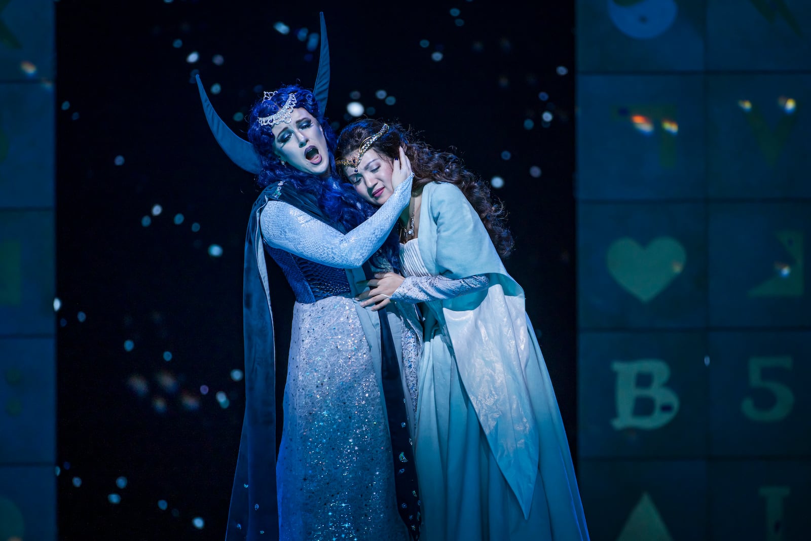 Rainelle Krause, left, as Queen of the Night, with Mei Gui Zhang as Pamina.