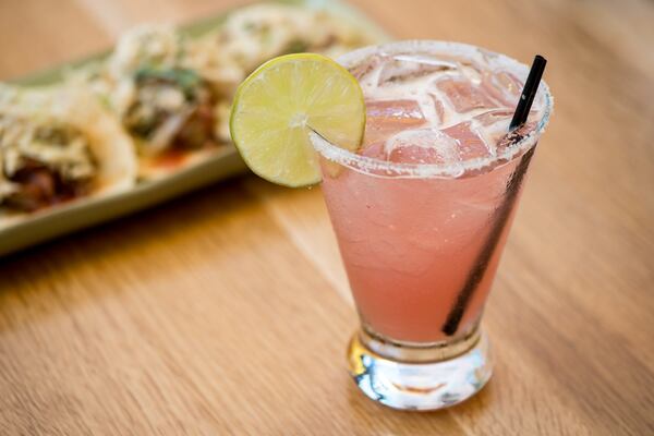  Babalu signature Baba-Rita with Patron Silver tequila, triple sec, house made sweet and sour mix, agave and pomegranate juice. Photo credit- Mia Yakel.