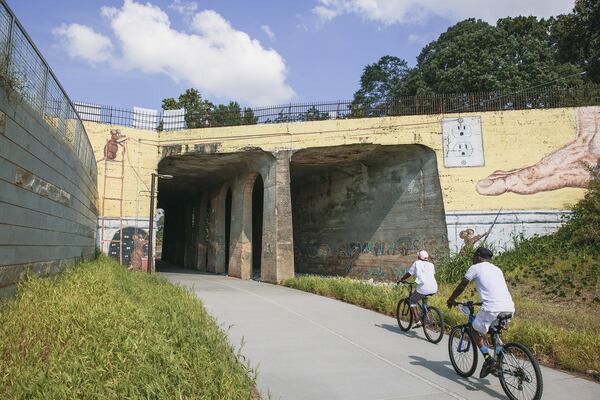 Westside Trail under Ralph David Abernathy Blvd. along Atlanta Beltline. Photo courtesy Atlanta BeltLine, Inc.