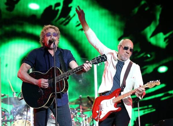 Good thing The Who’s 75-year-old Roger Daltrey, left, with Pete Townshend, never got his wish of dying before he got old. HANDOUT