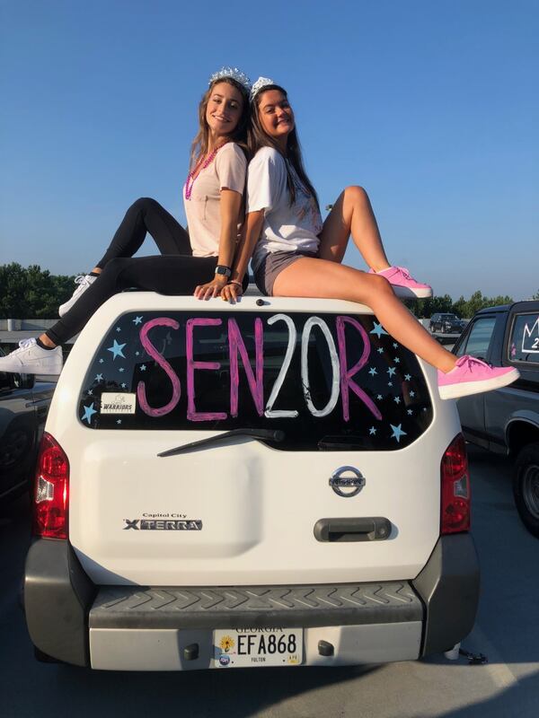 Danielle Milburn (left) and Mary Scott Wilder begin their senior year at North Atlanta High school.