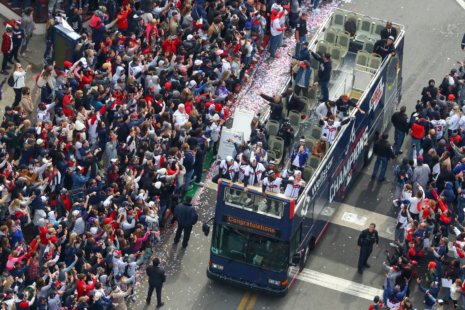 Braves baseball parade