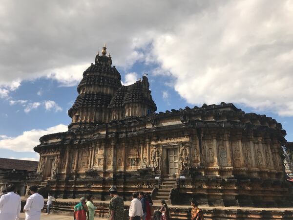 This photograph of Sringeri Temple (built circa 1300s) in Karnataka, India was taken in November 2019 by Manjunath Gokare.