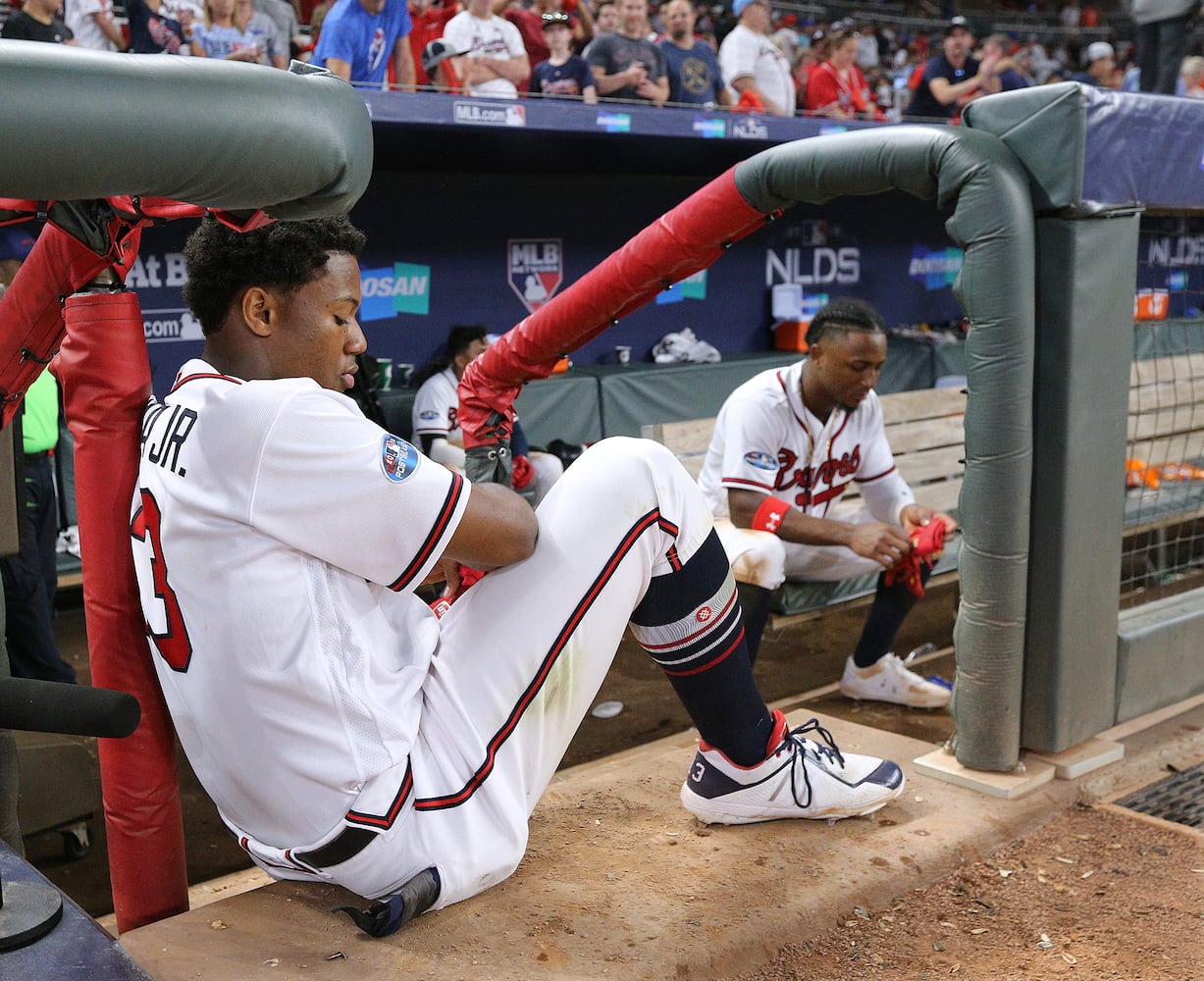 Photos: Braves’ season comes to an end after 6-2 loss to Dodgers