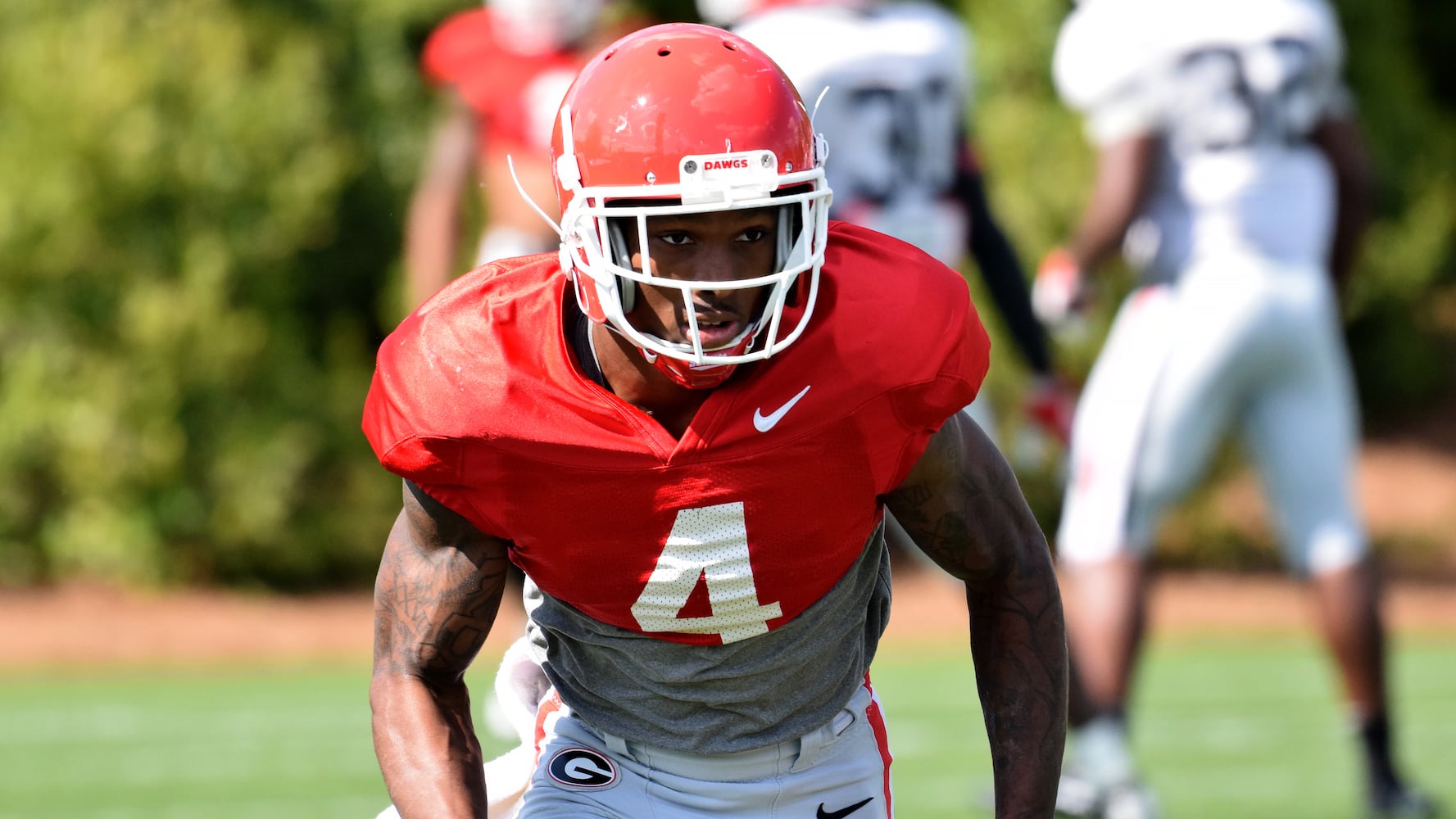 April 10, 2018: Georgia Bulldogs football practice