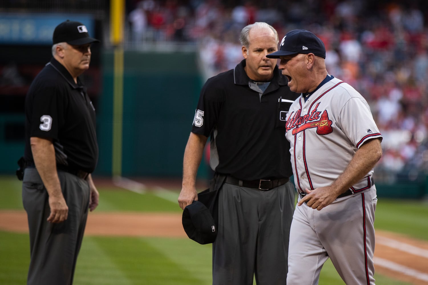 Photos: Culberson injured in Braves’ win over Nationals