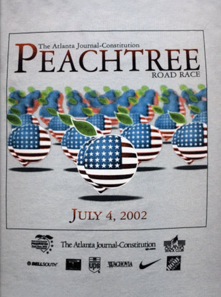 Peachtree Road Race: 2000s T-shirts