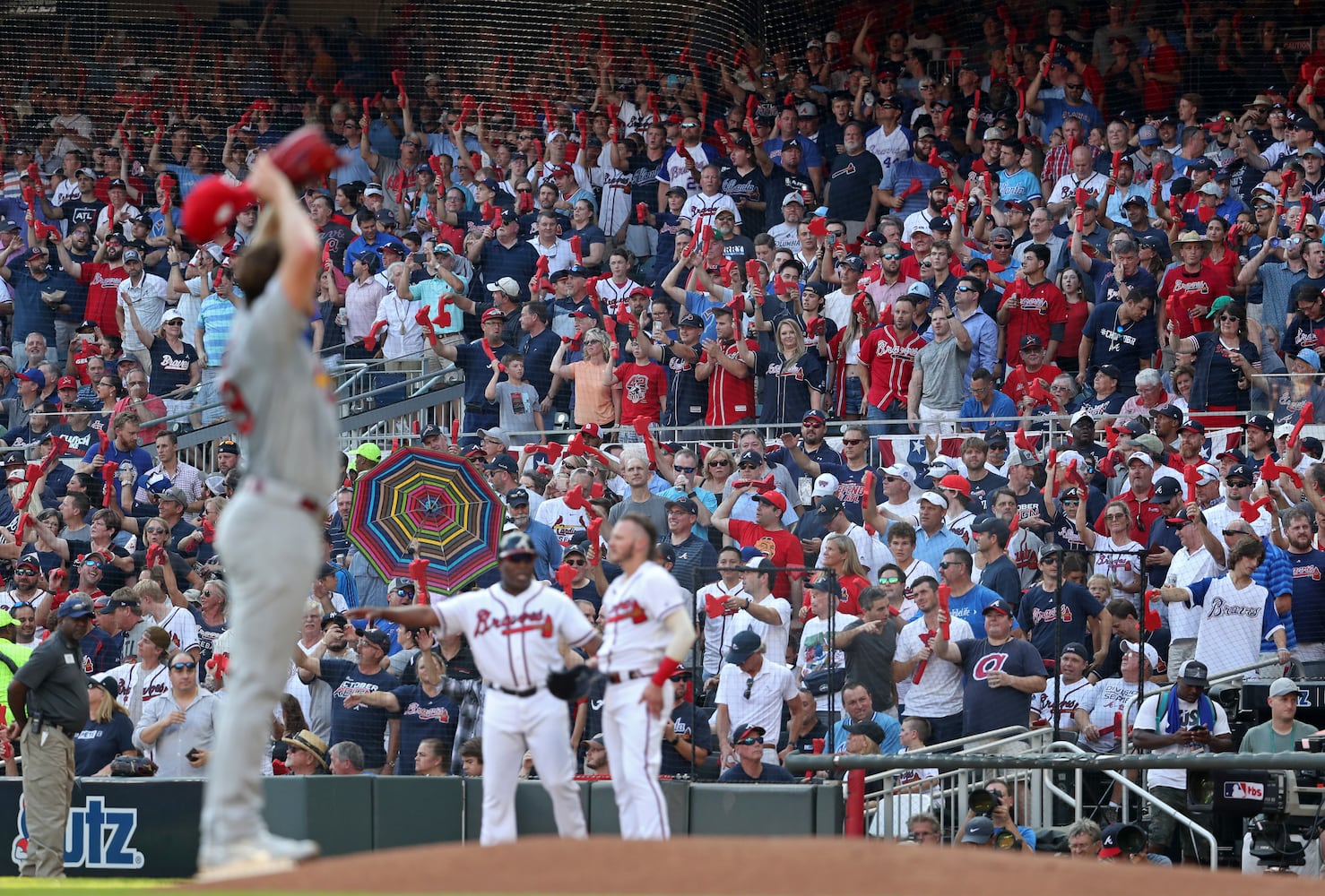 Photos: Braves seek Game 1 win over the Cardinals