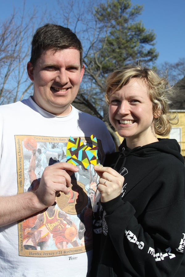 Scott Lang and Nan Kemberling find Catlanta’s art hidden in East Atlanta. CONTRIBUTED