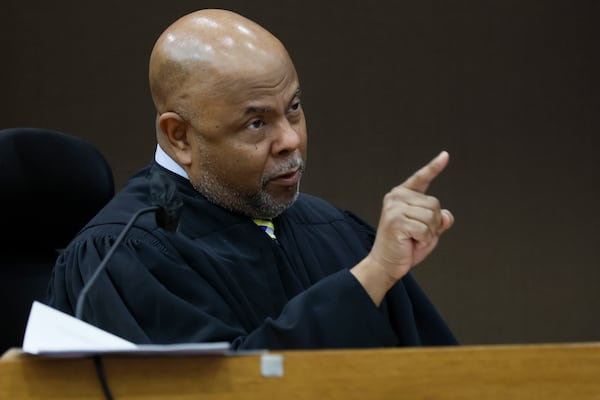 Fulton County Chief Judge Ural Glanville spoke to YSL defendants as the trial entered its second week at Fulton County Superior Court on  Monday, Dec 4, 2023.
Miguel Martinez /miguel.martinezjimenez@ajc.com