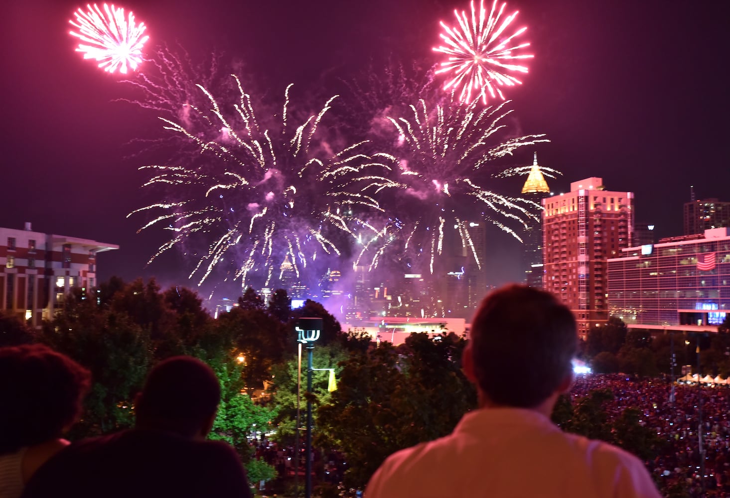 Fourth of July fireworks in Atlanta