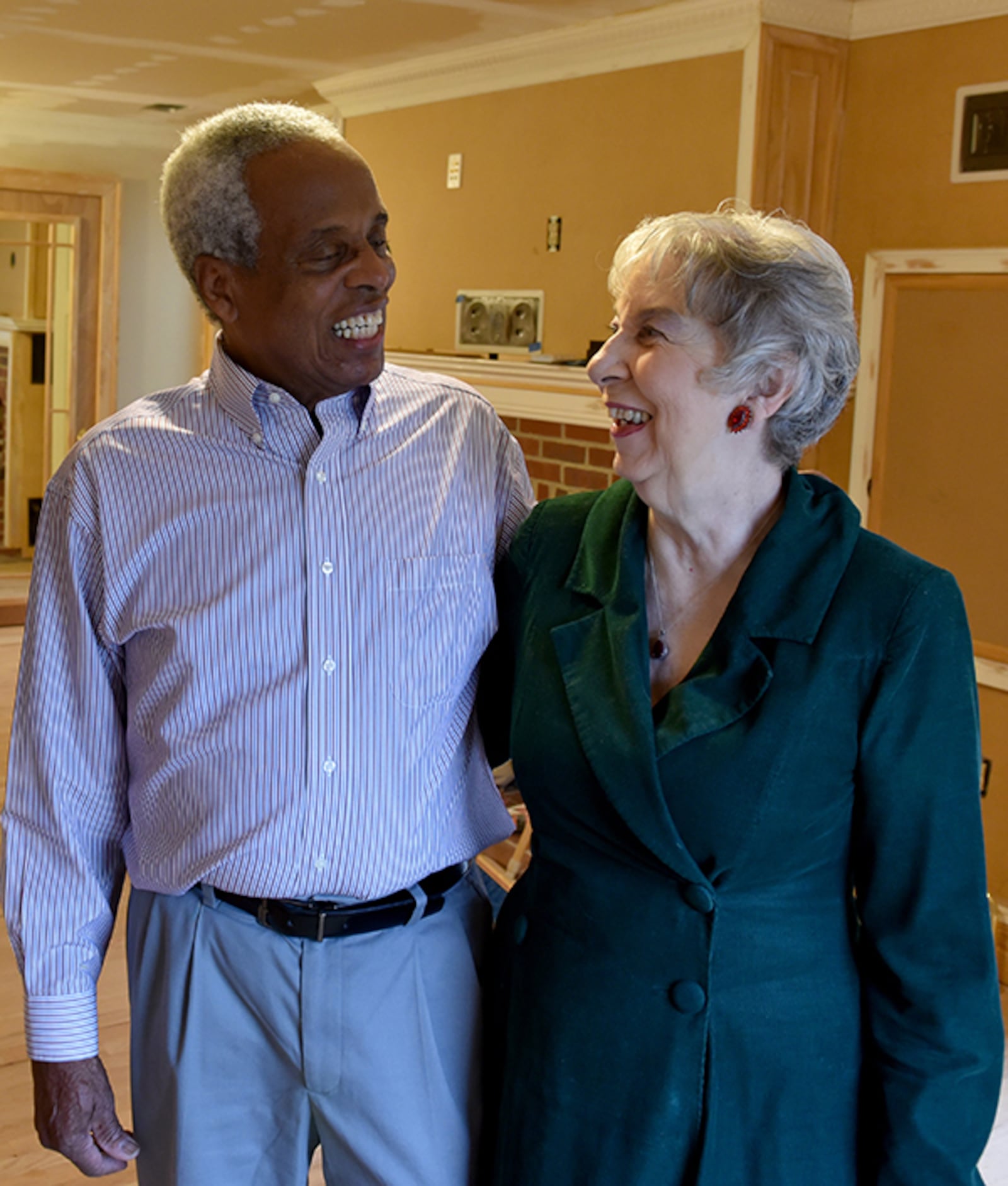 Sam and Marti Hagan met in 1973 and married the next year before moving to Georgia. “Certainly, if it wasn’t for the Supreme Court case that happened in 1967, Georgia would not have been an option for us," Marti says. They are seen here in their East Lake home in 2015. (BRANT SANDERLIN/BSANDERLIN@AJC.COM)