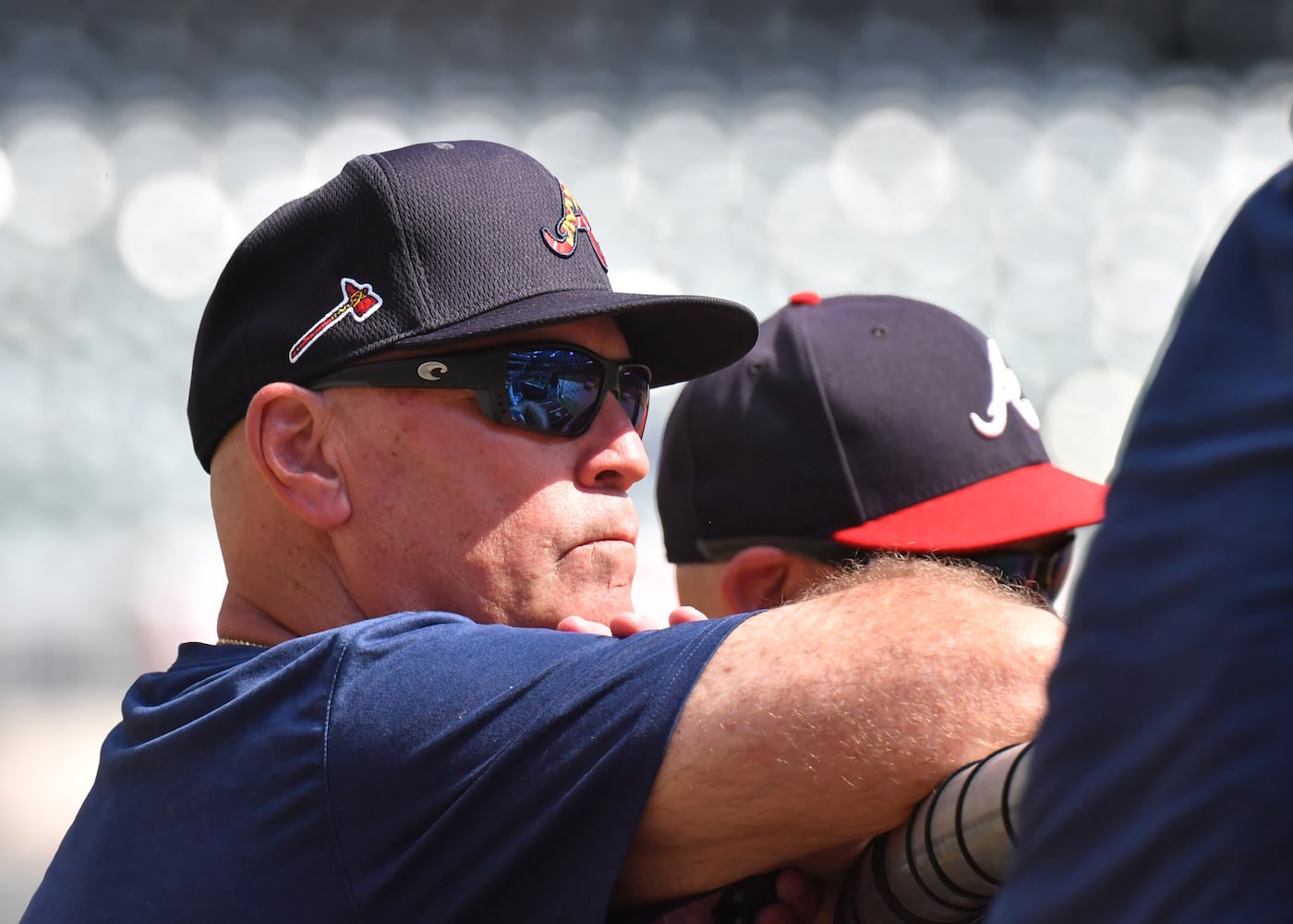 Atlanta Braves workout prior to NLCS