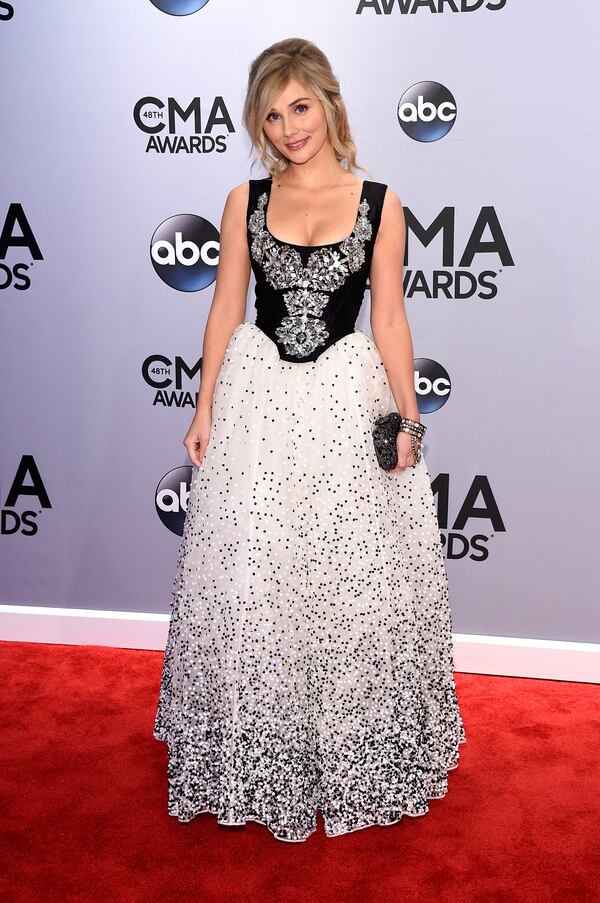 NASHVILLE, TN - NOVEMBER 05: Clare Bowen attends the 48th annual CMA Awards at the Bridgestone Arena on November 5, 2014 in Nashville, Tennessee. (Photo by Larry Busacca/Getty Images) Clare Bowen.