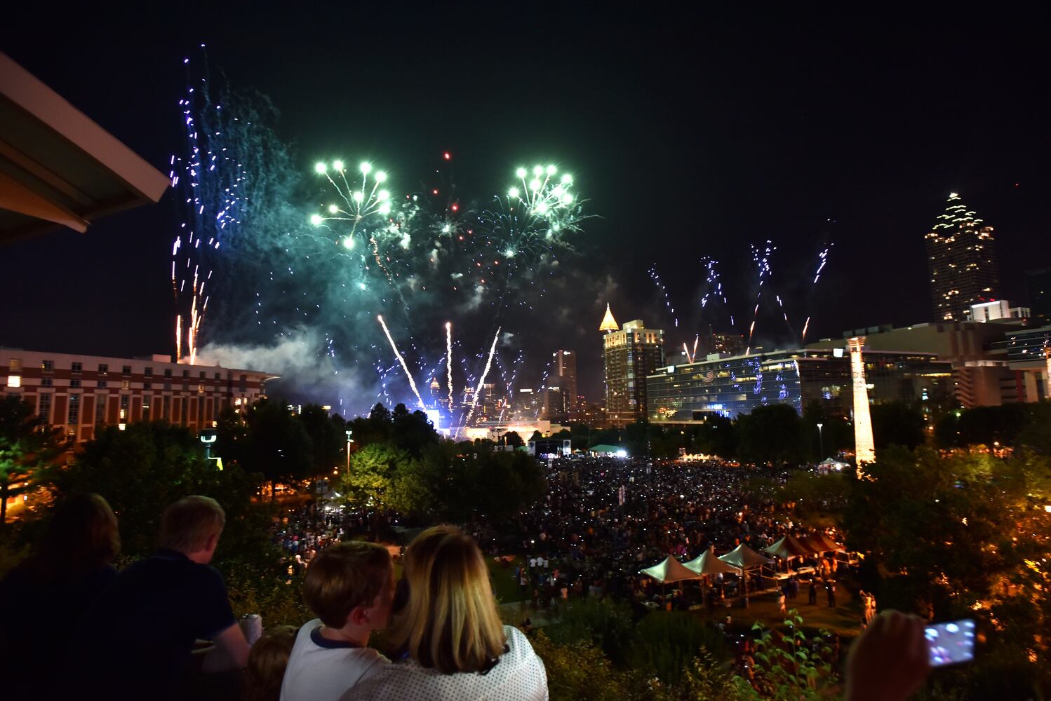 Fourth of July fireworks in Atlanta