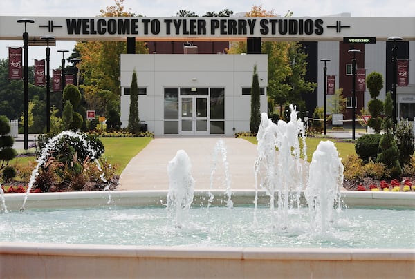 July 11, 2019 Atlanta: The entrance to Tyler Perry Studios is seen on Thursday, July 11, 2019, in Atlanta. Curtis Compton/ccompton@ajc.com