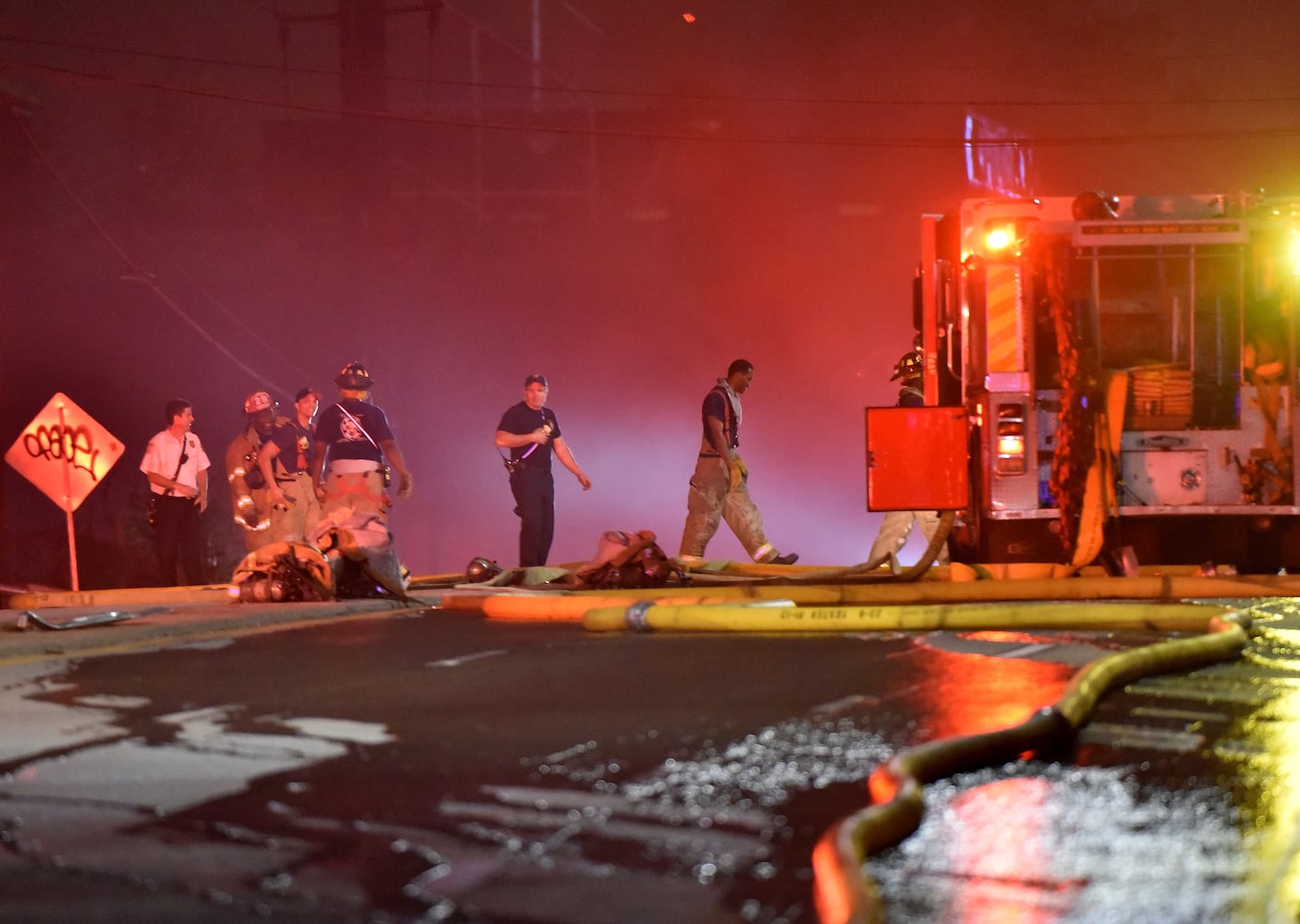 I-85 overpass fire and collapse