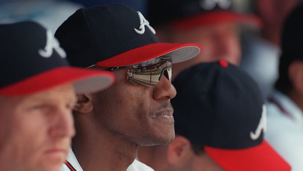 Outfielder Otis Nixon played four seasons with the Atlanta Braves.