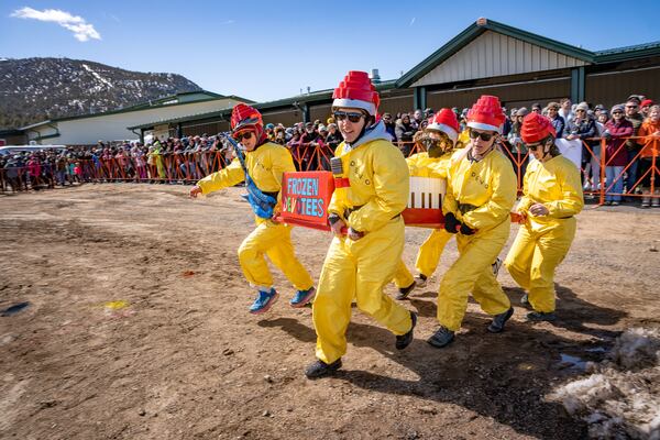 Coffin races are one of many quirky events at Frozen Dead Guy Days in Estes Park, Colorado."
Credit: John Berry