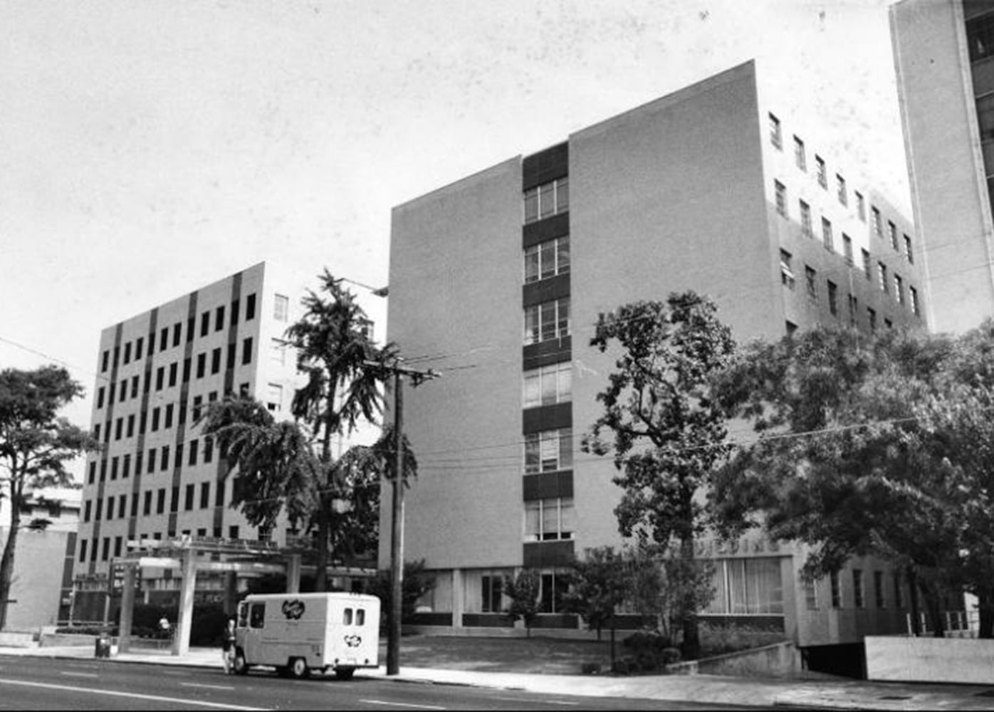 Buildings and streets, 1970s