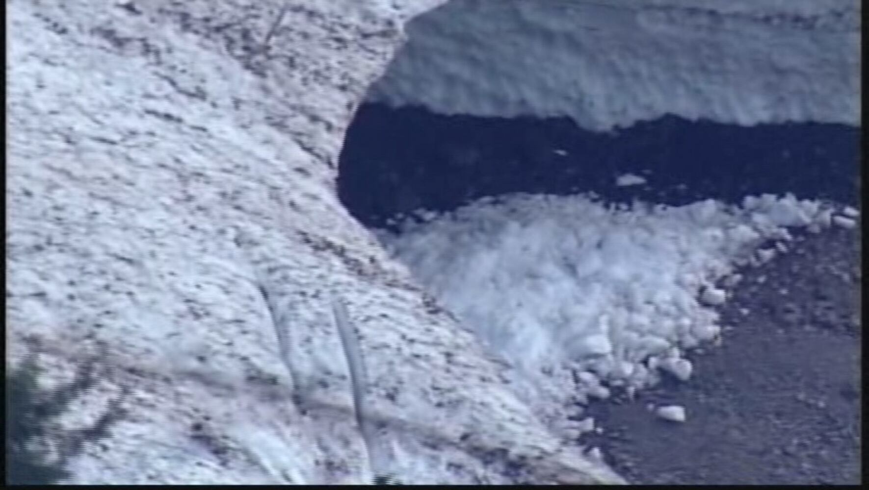 PHOTOS: Partial ice cave collapse at Big Four Ice Caves