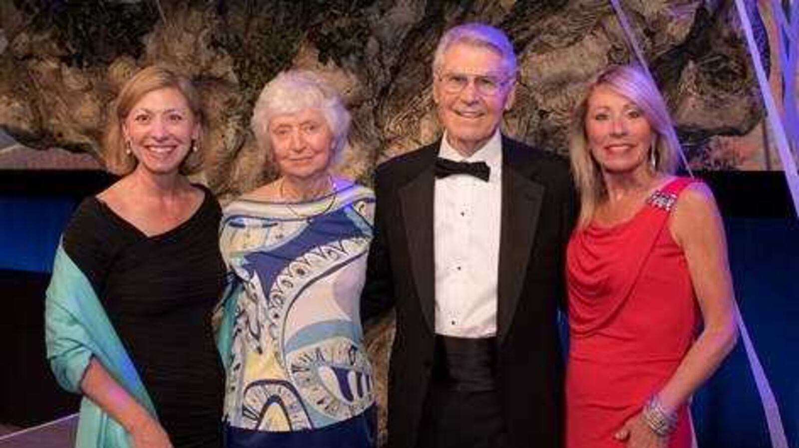 Photo caption (from left to right): daughter Janine Brown, Rosemary Brown, John Brown, and daughter Sarah Beth Brown. Photo contributed by Agnes Scott College.