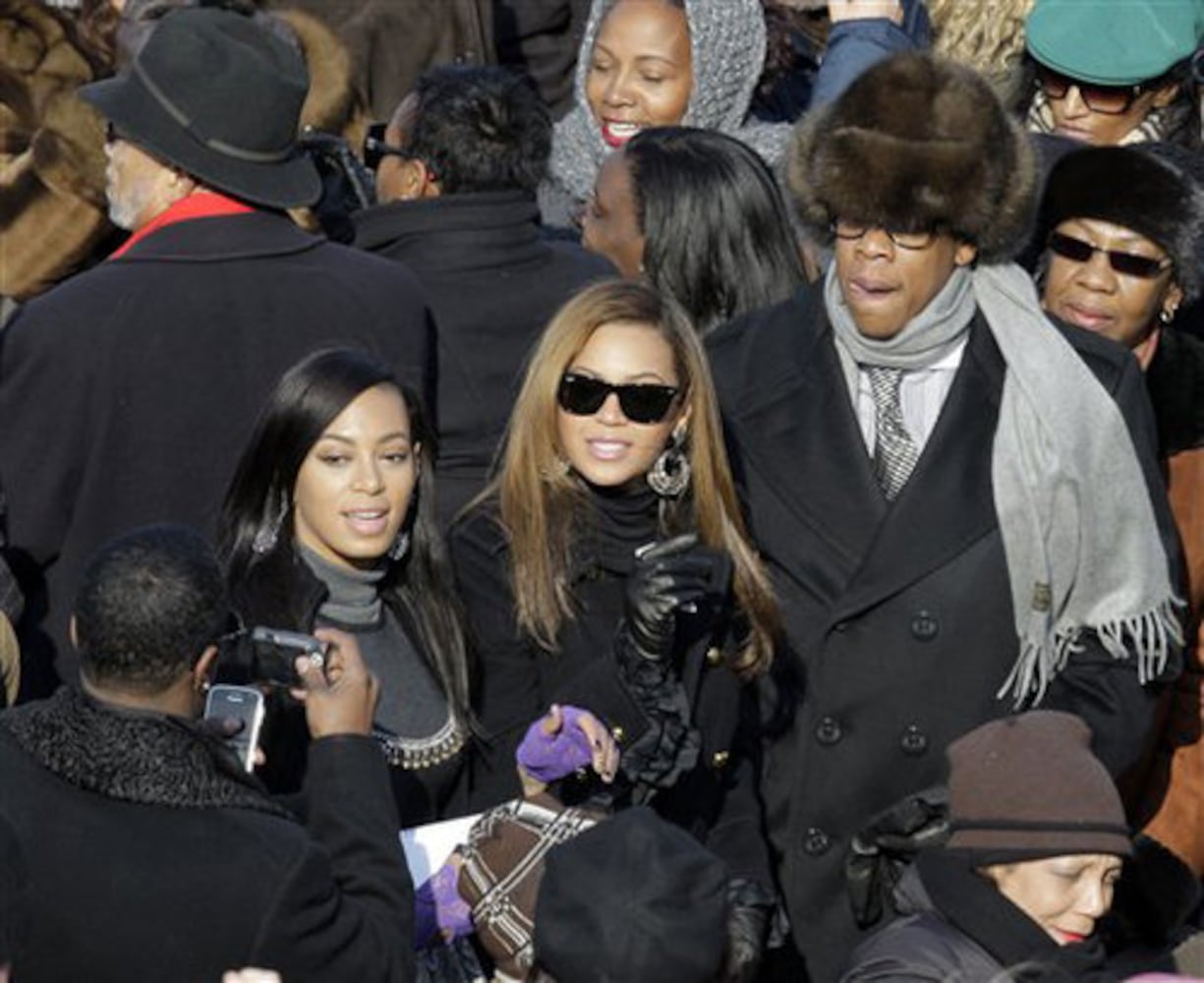 Celebrities at Obama's inauguration