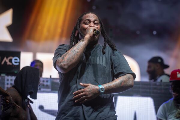 Waka Flocka Flame performs at ONE Musicfest at Piedmont Park in Atlanta on Sunday, October 29, 2023. (Arvin Temkar / arvin.temkar@ajc.com)