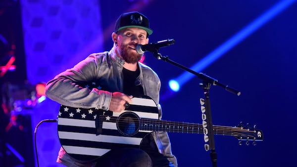 BURBANK, CALIFORNIA - NOVEMBER 07: Brantley Gilbert performs onstage at iHeartCountry One Night For Our Military Presented By The Makers of Accu-Chek Guide at iHeartRadio Theater on November 07, 2018 in Burbank, California. (Photo by Alberto E. Rodriguez/Getty Images for iHeartMedia)