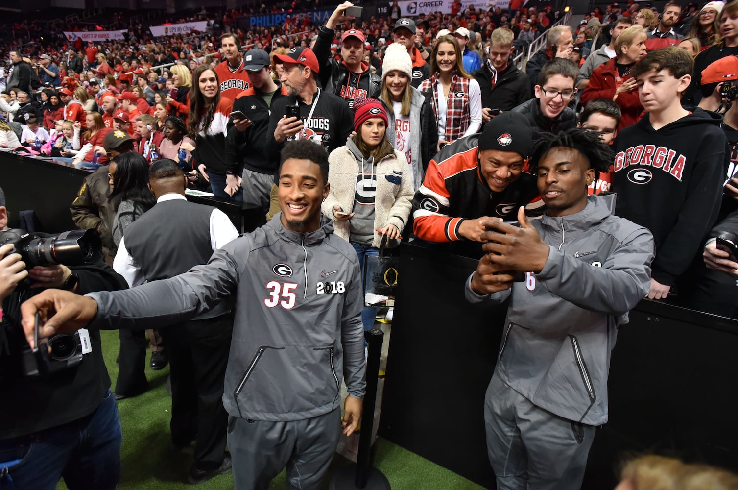 Photos: Bulldogs meet the press during Media Day at Philips Arena