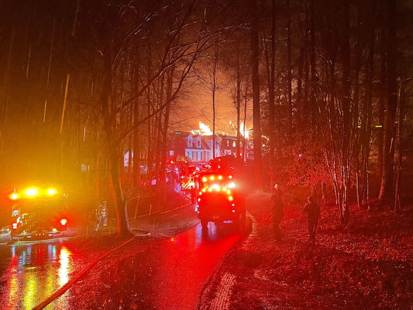 The home is located on Woodsong Road in Cumming.