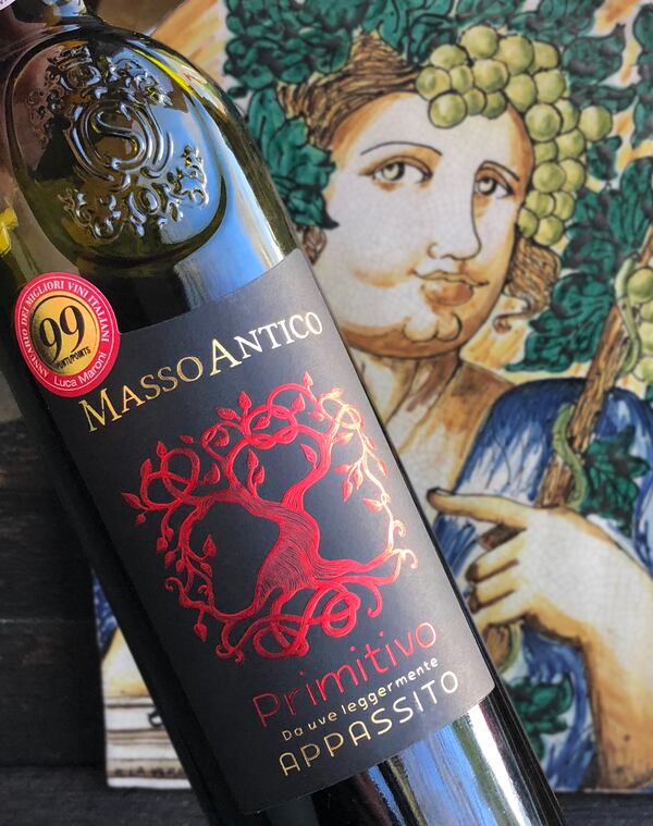 Masso Antico 2015 primitivo was given a score of 99 points by Italian wine critic Luco Maroni on April 30, 2018 in Cuyahoga Falls, Ohio. (Phil Masturzo/Akron Beacon Journal/TNS)