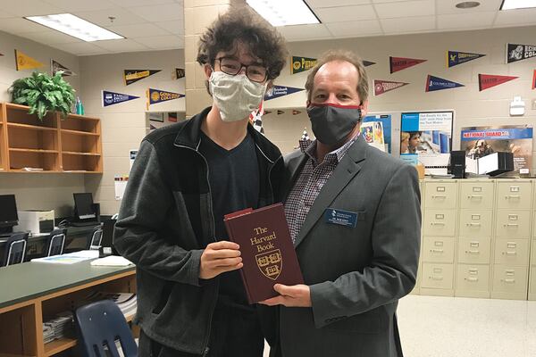 Creekview High School junior Cal Pace has been awarded the Harvard Prize Book, a collection of essays from Harvard University alumni in recognition of academic and overall excellence.