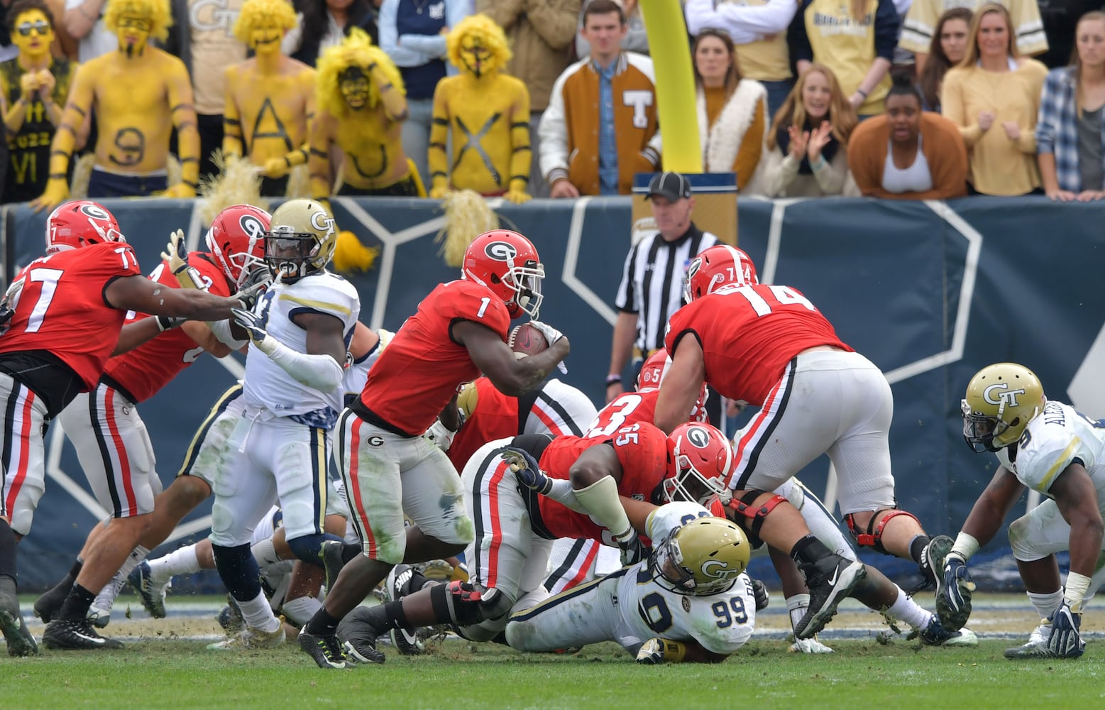 Photos: It’s Georgia in an easy win over Tech